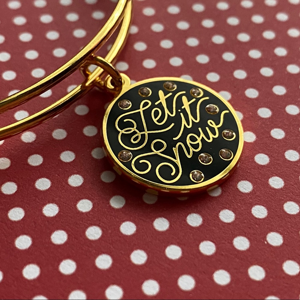 $FIRM Alex and Ani Let it Snow Holiday Bangle NEW